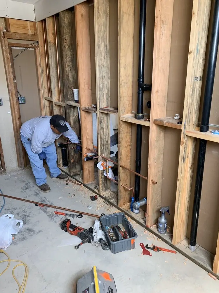 Commercial rough-in plumbing for Gas Line Repair in Hillsboro